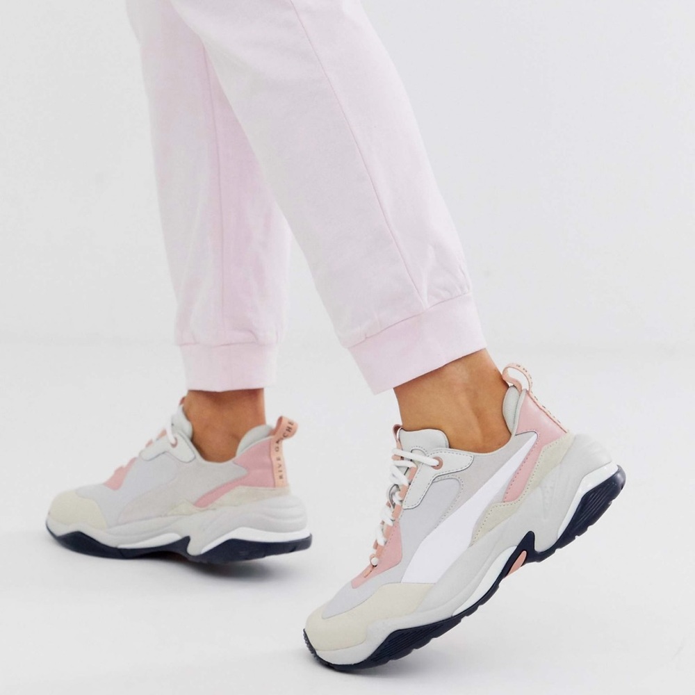 Puma Pink and White Athletic Shoes